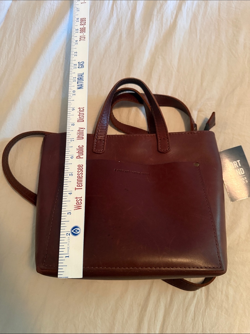 Portland Leather Goods Mini Crossbody tote - Picture 13 of 13